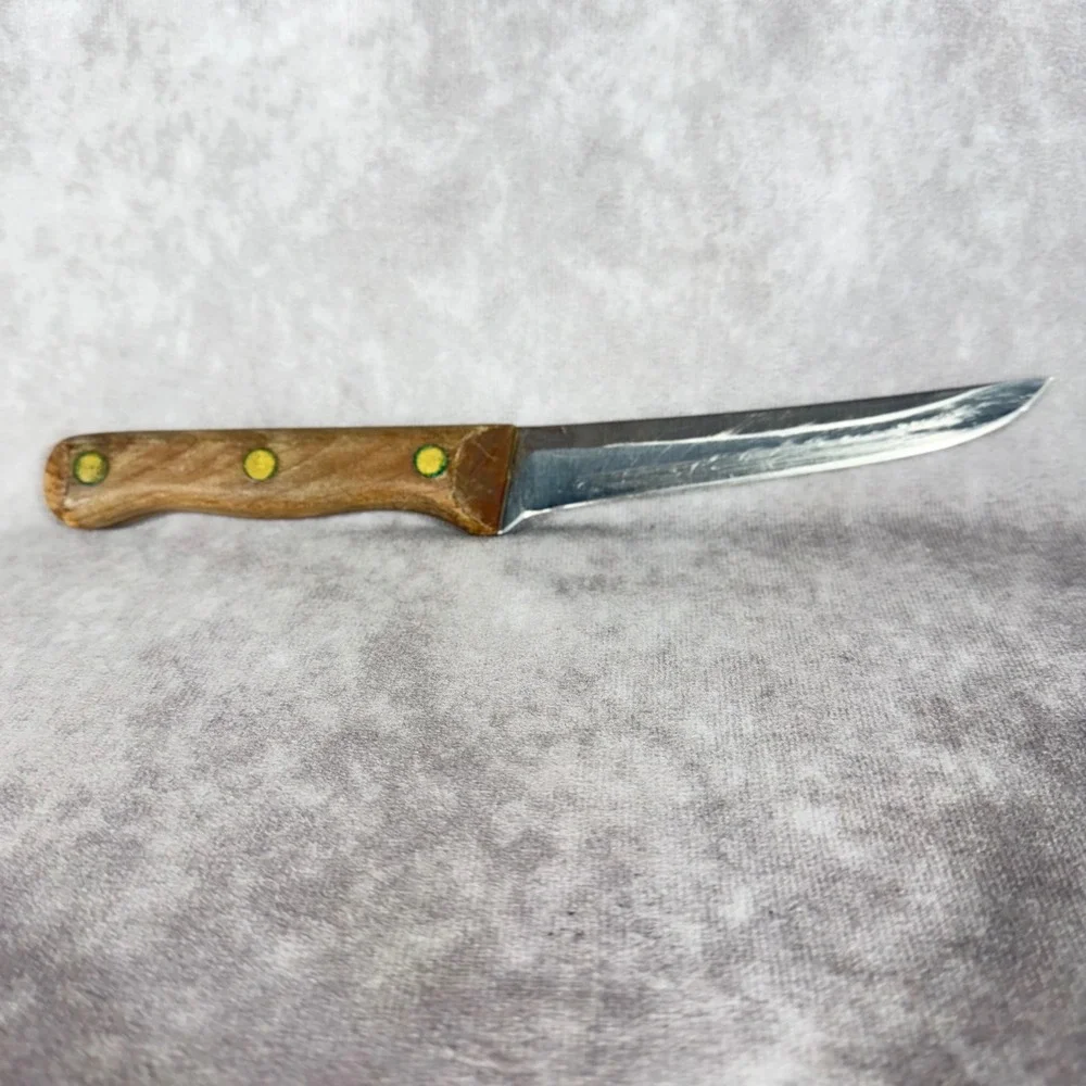 Vtg Chicago Cutlery Utility Boning Knife Wood Handle 5
